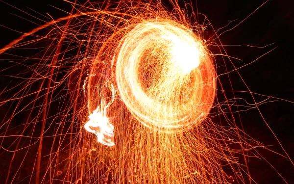 photography Fire juggling HD Desktop Wallpaper | Background Image