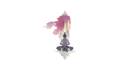 reflection bald brown hair meditation Korra (The Legend Of Korra) Aang (Avatar) Anime Avatar: The Legend Of Korra HD Desktop Wallpaper | Background Image