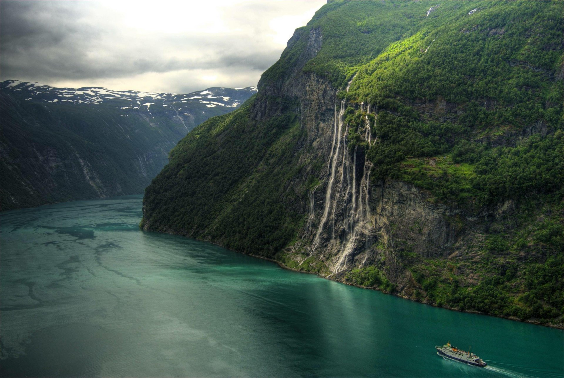 Download Nature Seven Sisters Waterfall, Norway HD Wallpaper