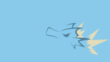 minimalist Seadra (Pokémon) video game Pokemon Minimalist Gaming HD Desktop Wallpaper | Background Image