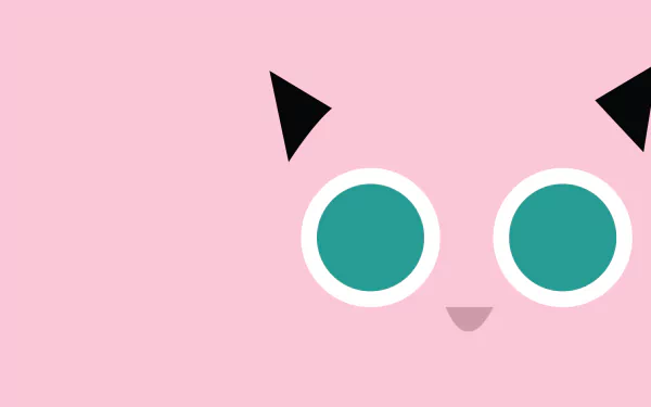 minimalist Jigglypuff (Pokémon) video game Pokemon Minimalist Gaming HD Desktop Wallpaper | Background Image