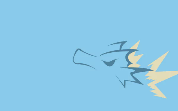 minimalist Seadra (Pokémon) video game Pokemon Minimalist Gaming HD Desktop Wallpaper | Background Image