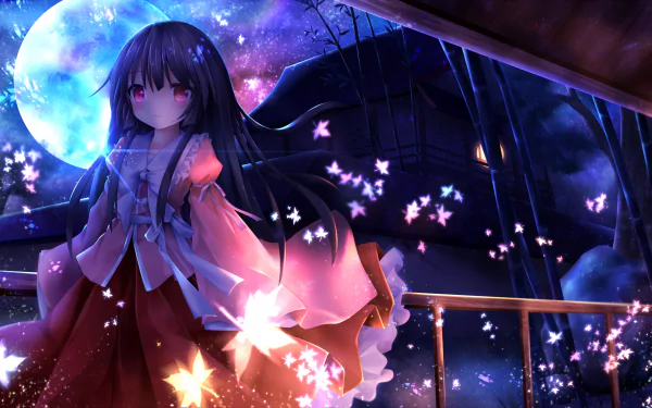 Kaguya Houraisan Anime Touhou HD Desktop Wallpaper | Background Image