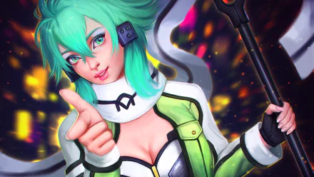 Sinon (Sword Art Online) Anime Sword Art Online II HD Desktop Wallpaper | Background Image