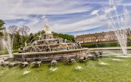 man made Herrenchiemsee Palace HD Desktop Wallpaper | Background Image