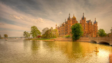 man made Schwerin Palace HD Desktop Wallpaper | Background Image