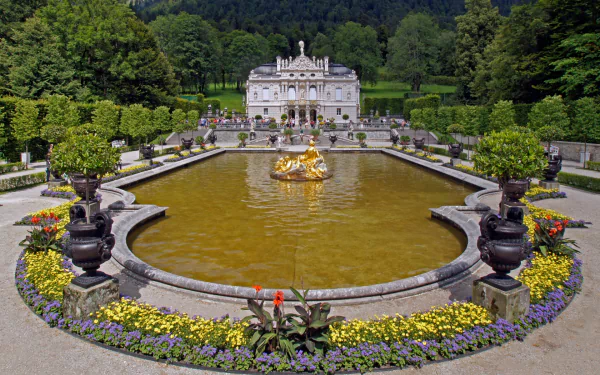 man made Linderhof Palace HD Desktop Wallpaper | Background Image