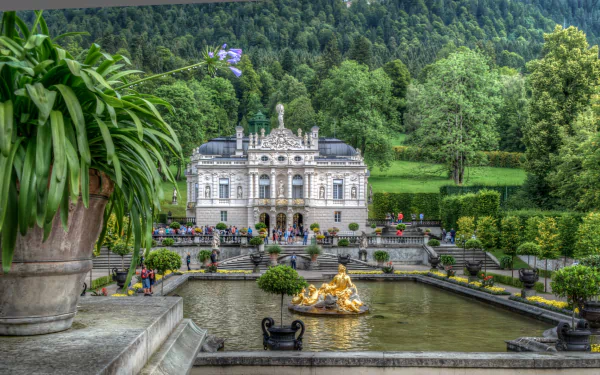 man made Linderhof Palace HD Desktop Wallpaper | Background Image