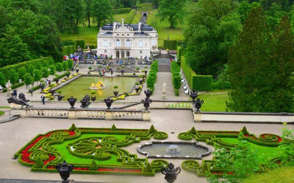 man made Linderhof Palace HD Desktop Wallpaper | Background Image