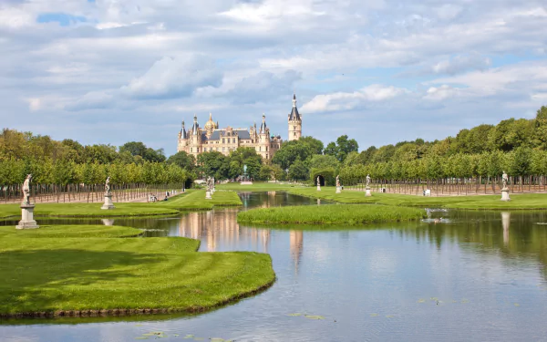 man made Schwerin Palace HD Desktop Wallpaper | Background Image