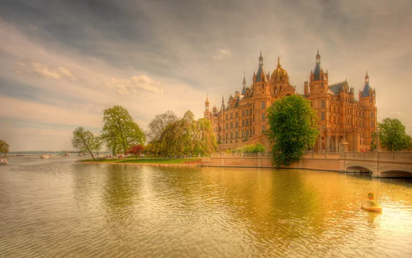 man made Schwerin Palace HD Desktop Wallpaper | Background Image