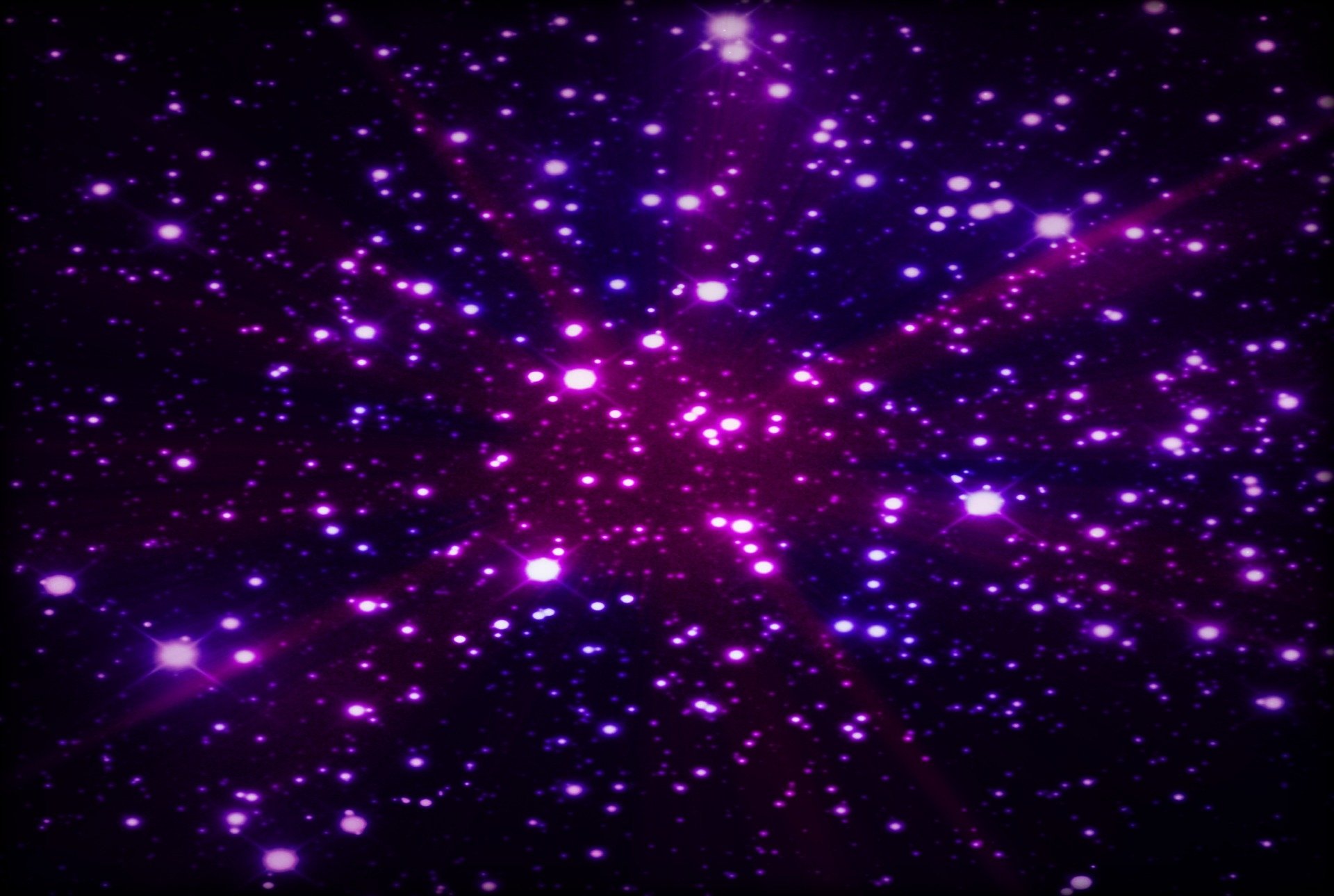 Purple Stars Haze HD Wallpaper