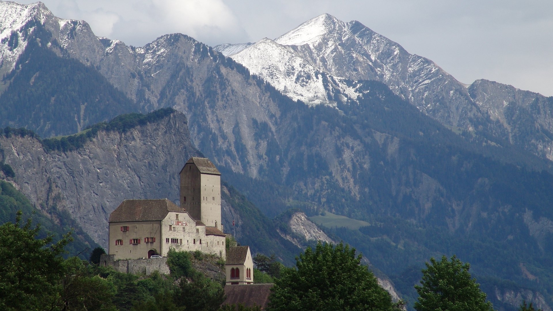 Download Man Made Castle Of Sargans HD Wallpaper