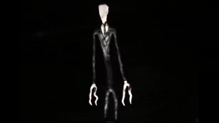 HD wallpaper featuring the character Slender Man from the game Slender: The Eight Pages, set against a dark background.