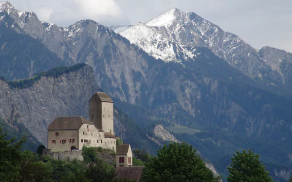 man made castle of Sargans HD Desktop Wallpaper | Background Image