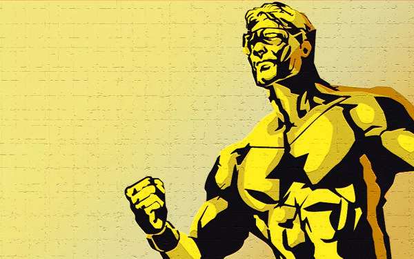 Comic Booster Gold HD Desktop Wallpaper | Background Image