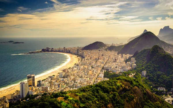 Man Made Rio De Janeiro Cities Brazil Copacabana HD Wallpaper | Background Image