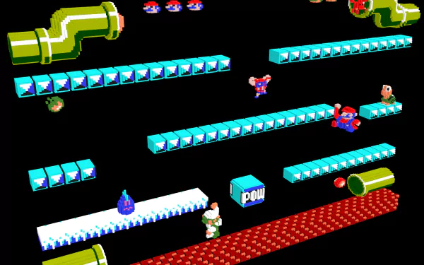 video game Mario Bros. HD Desktop Wallpaper | Background Image