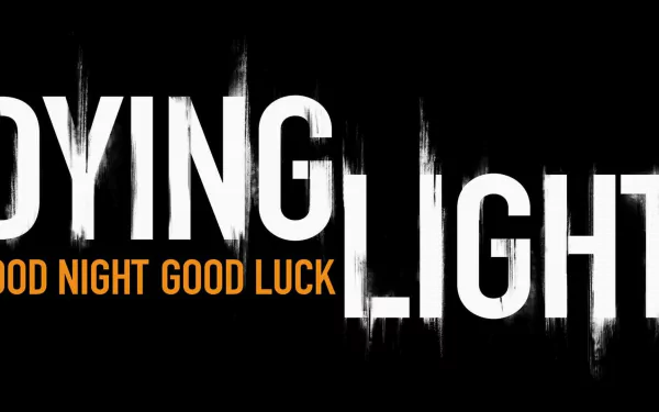 A striking HD desktop wallpaper featuring the title Dying Light with the phrase Good Night Good Luck, capturing the game’s intense atmosphere.