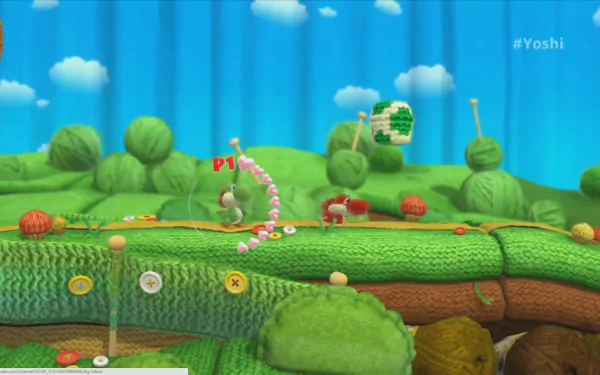 Download Yoshi's Woolly World HD Wallpaper