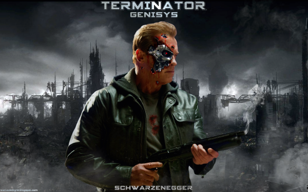 Movie Terminator Genisys Terminator Arnold Schwarzenegger Poster HD Wallpaper | Background Image
