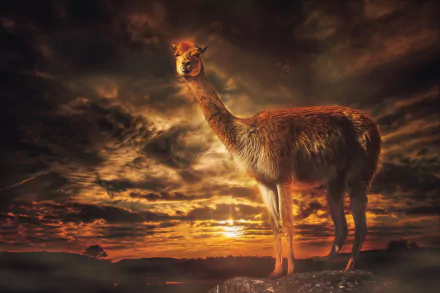  Llama View by Chris Frank