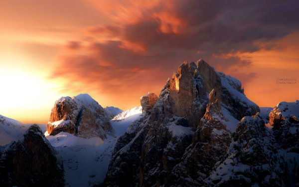 Earth Mountain Mountains HD Wallpaper | Background Image