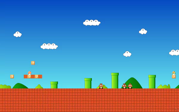 video game Super Mario Bros. HD Desktop Wallpaper | Background Image