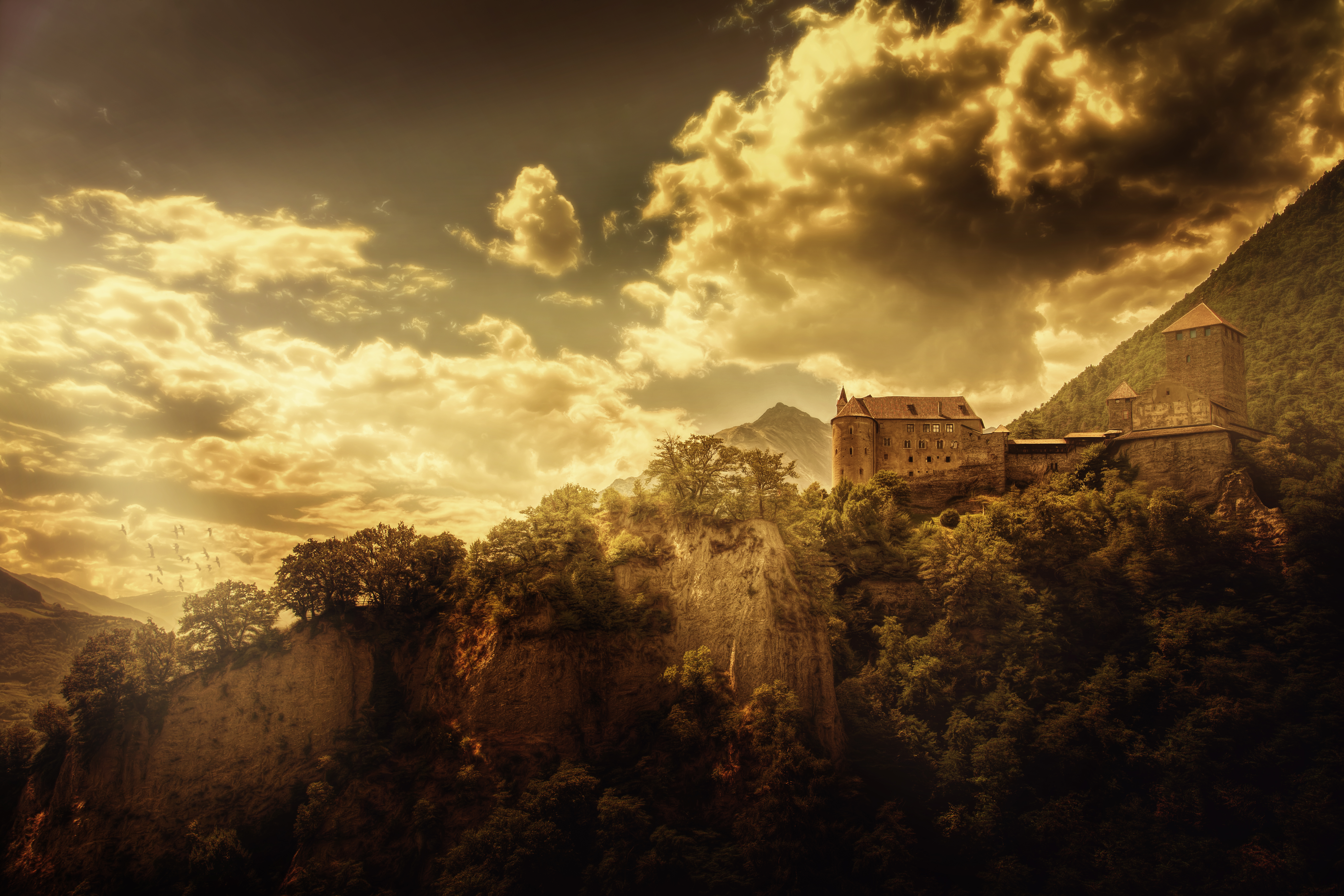 Man Made Tirol Castle HD Wallpaper | Background Image