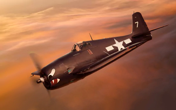 military Grumman F6F Hellcat HD Desktop Wallpaper | Background Image