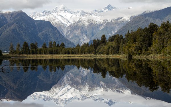 Earth Aoraki/Mount Cook Mountains New Zealand Lake Matheson Reflection Lake Mountain Aotearoa Southern Alps HD Wallpaper | Background Image
