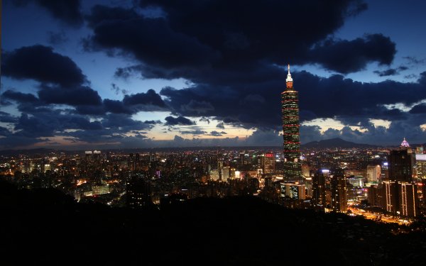 Man Made Taipei Cities Taiwan Cloud City HD Wallpaper | Background Image