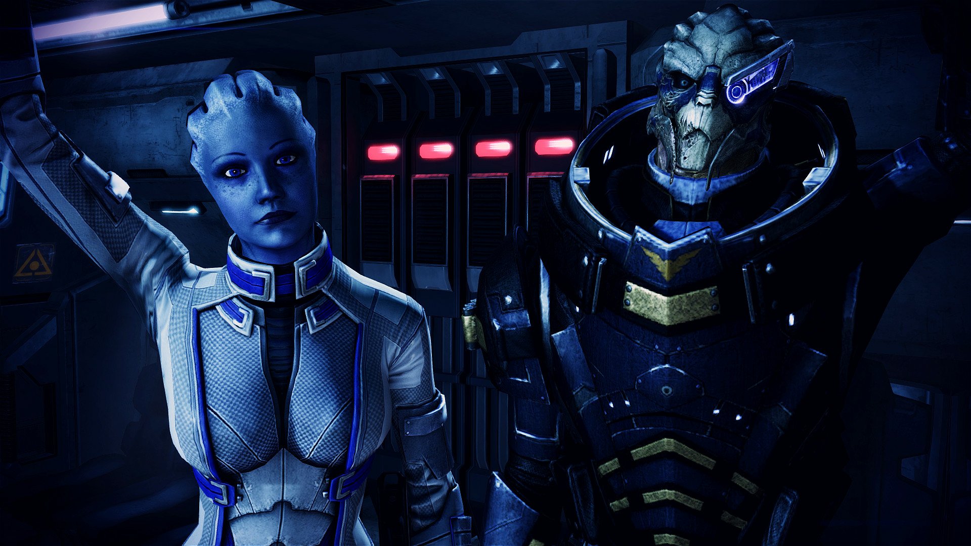 Download Liara T'Soni Garrus Vakarian Video Game Mass Effect HD Wallpaper