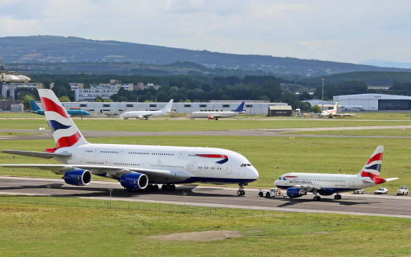 vehicle aircraft Airbus A380 Airbus A318 HD Desktop Wallpaper | Background Image