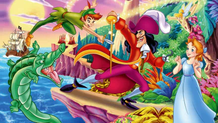 video game Peter Pan & the Pirates HD Desktop Wallpaper | Background Image