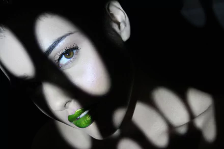 lipstick shadow face model woman Kristina Akheeva HD Desktop Wallpaper | Background Image