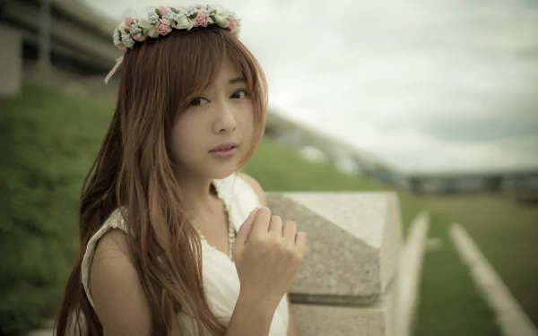 Taiwanese asian model woman Xiao Xi HD Desktop Wallpaper | Background Image