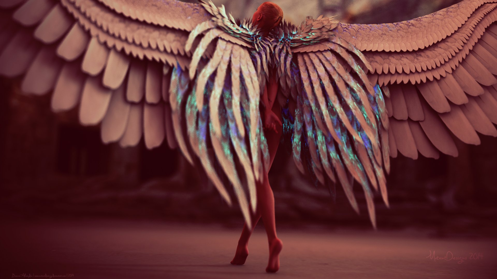 Download Fantasy Angel HD Wallpaper by Busecan Aksoydan