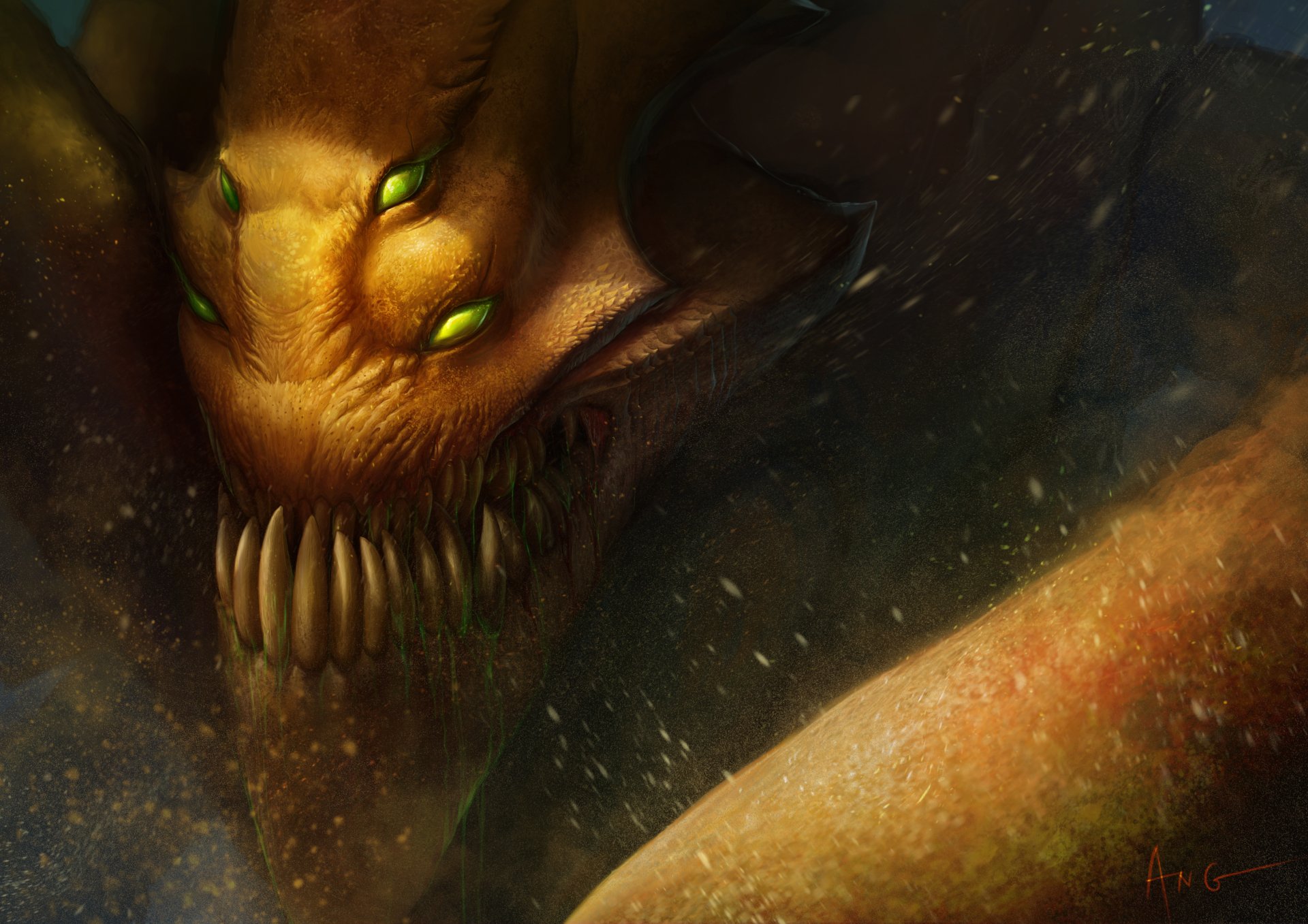 Download Dark Demon HD Wallpaper by ANG-angg