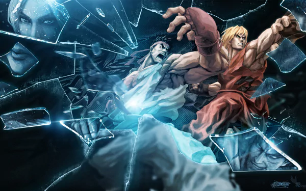 Kasuya Mishima Nina Williams Ken Masters Ryu (Street Fighter) video game Street Fighter X Tekken HD Desktop Wallpaper | Background Image