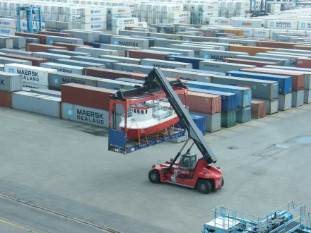 man made Container terminal HD Desktop Wallpaper | Background Image