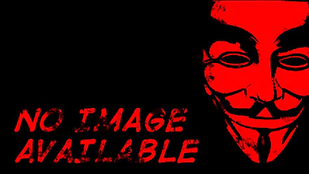 HD PC desktop wallpaper featuring a red Guy Fawkes mask on black background, symbolizing anonymous technology and cyber themes.