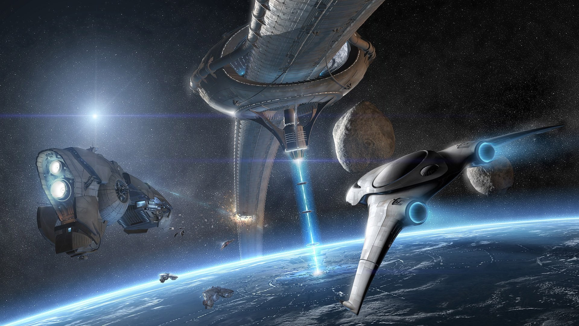 Download Sci Fi Spaceship Hd Wallpaper