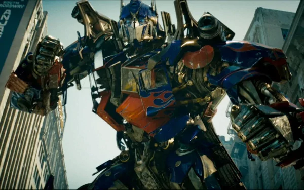 HD desktop wallpaper featuring Optimus Prime from the Transformers movie franchise, displaying vivid details and colors.