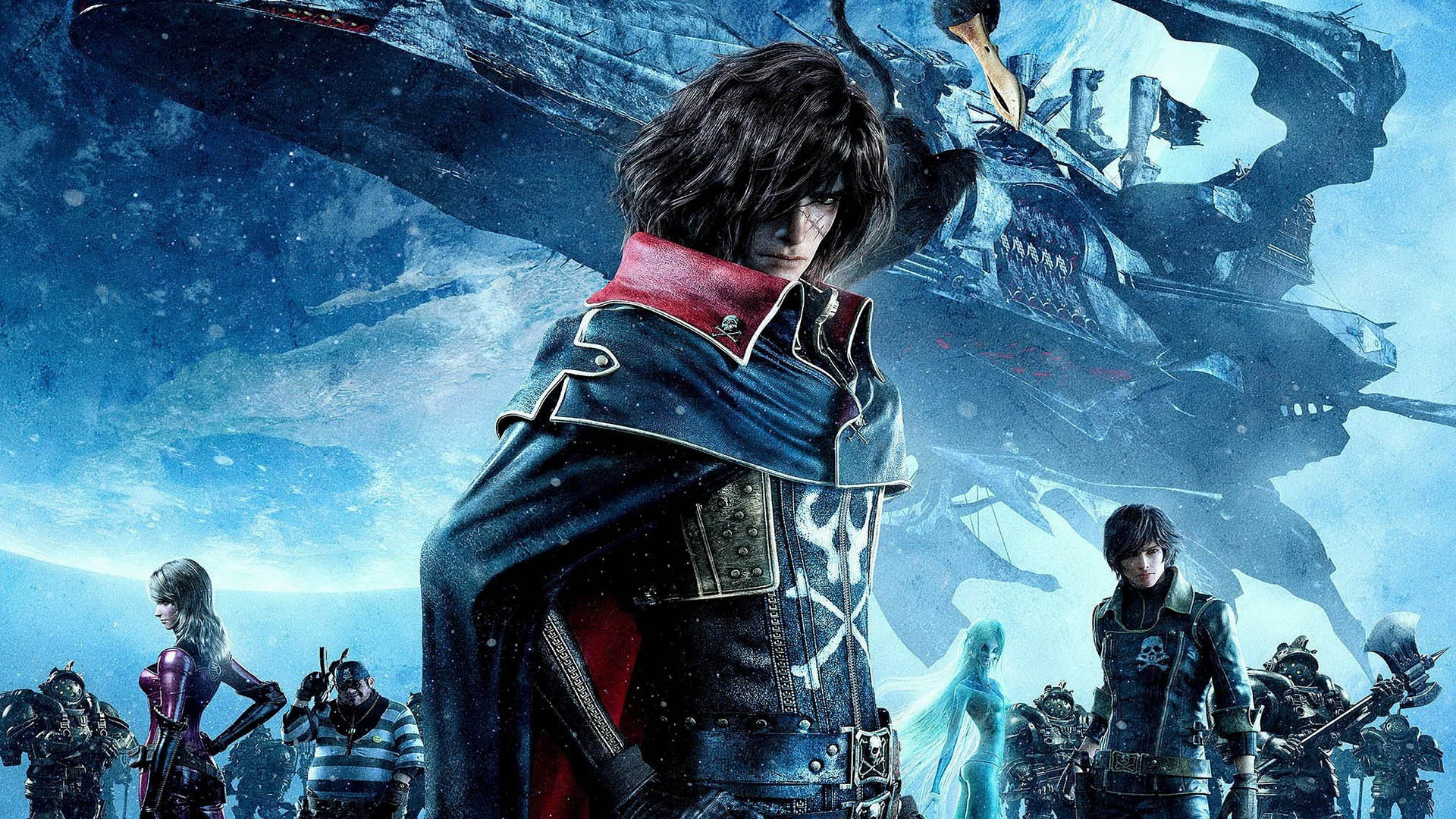 Anime Space Pirate Captain Harlock HD Wallpaper | Background Image