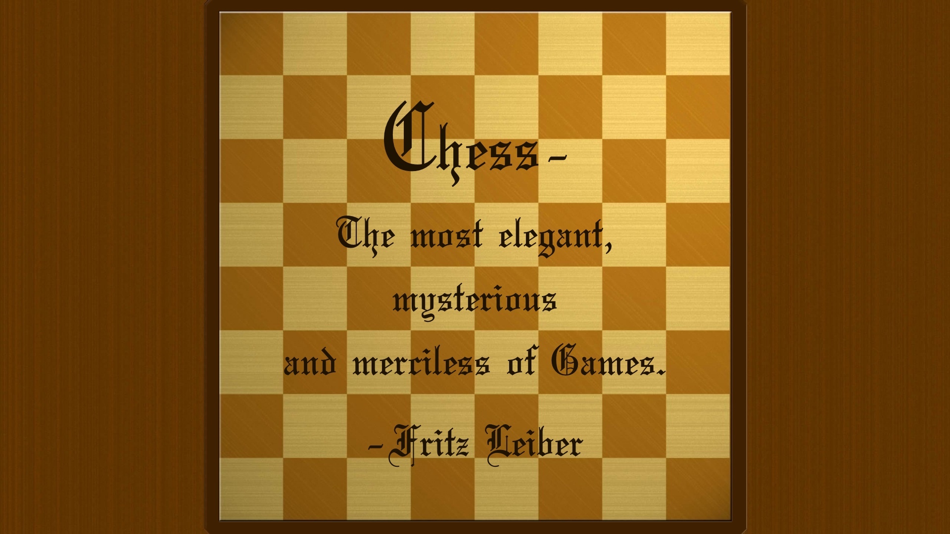 I made a chess wallpaper for myslef, but maybe you might like it.  [2560x1440] : r/chess
