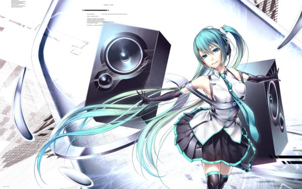 Anime Vocaloid Hatsune Miku HD Wallpaper | Background Image