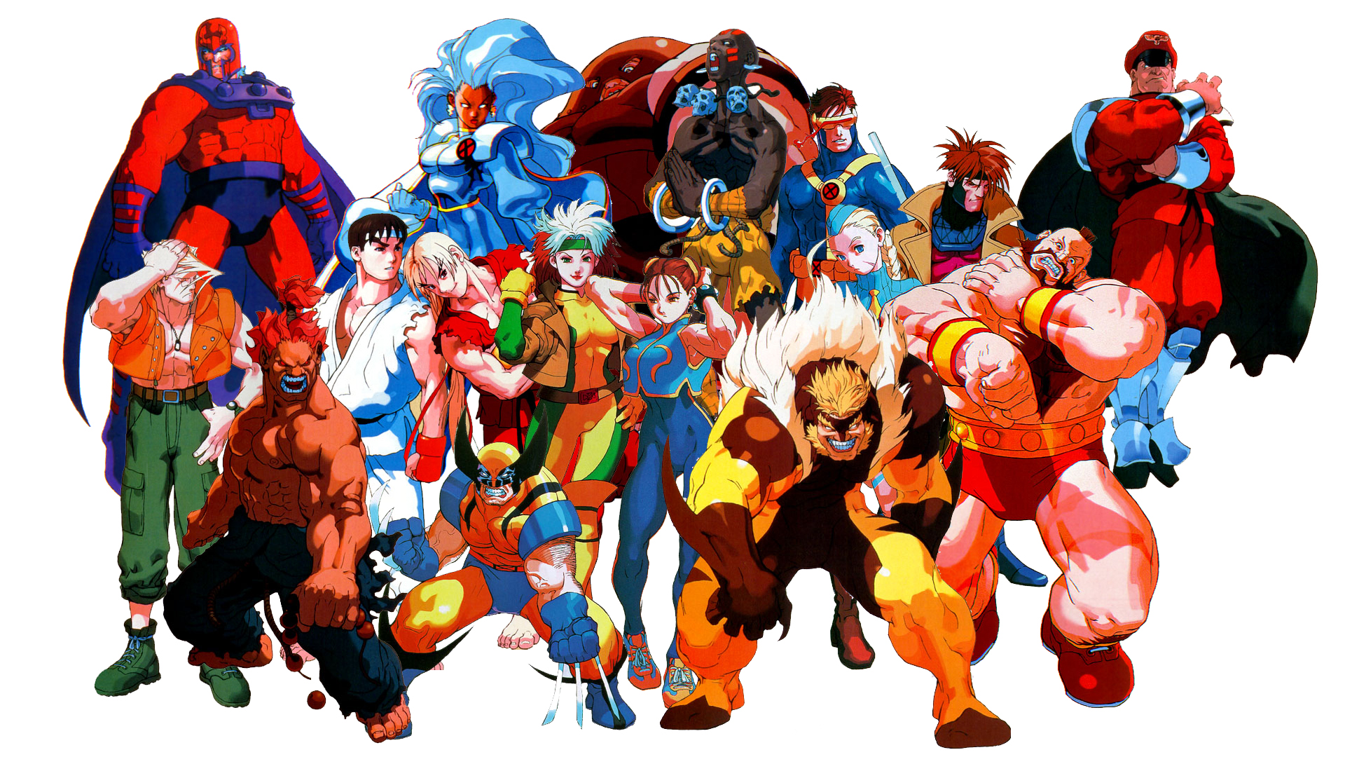 Marvel Super Heroes vs. Street Fighter [Arcade].  Street fighter art, Marvel  vs capcom, Capcom art