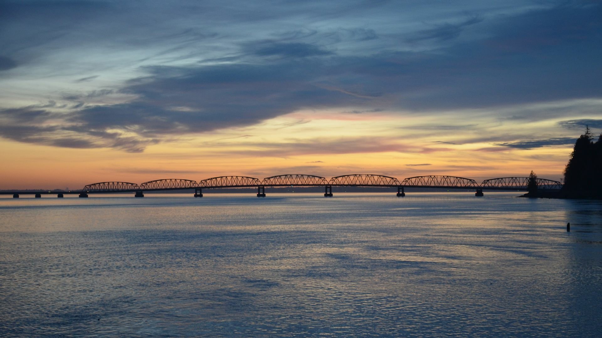 Download Man Made Astoria–Megler Bridge HD Wallpaper