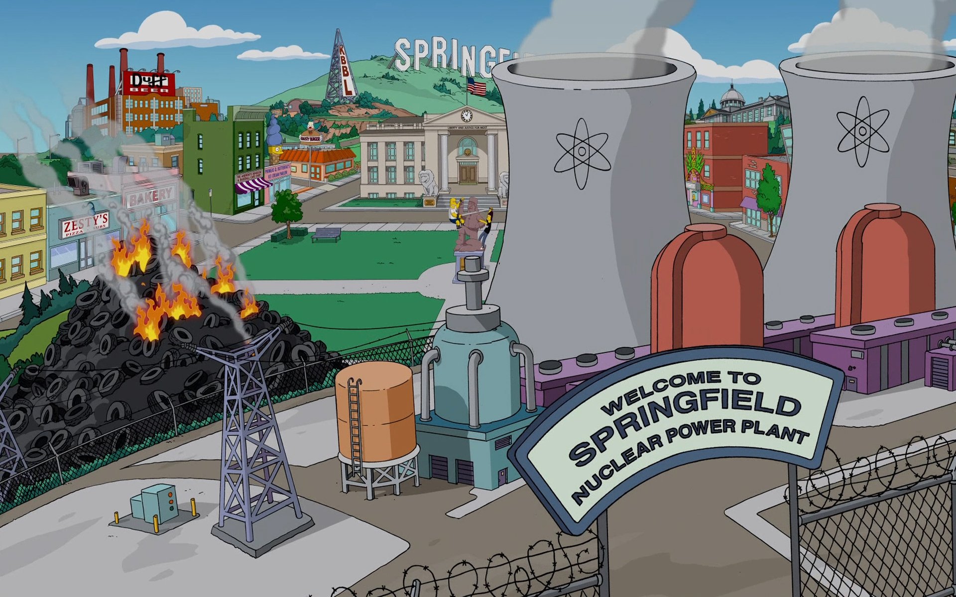 Springfield Nuclear Power Plant The Simpsons HD Wallpaper Showcase 